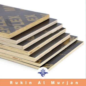 stack of high-quality plywood sheets with smooth surface edges